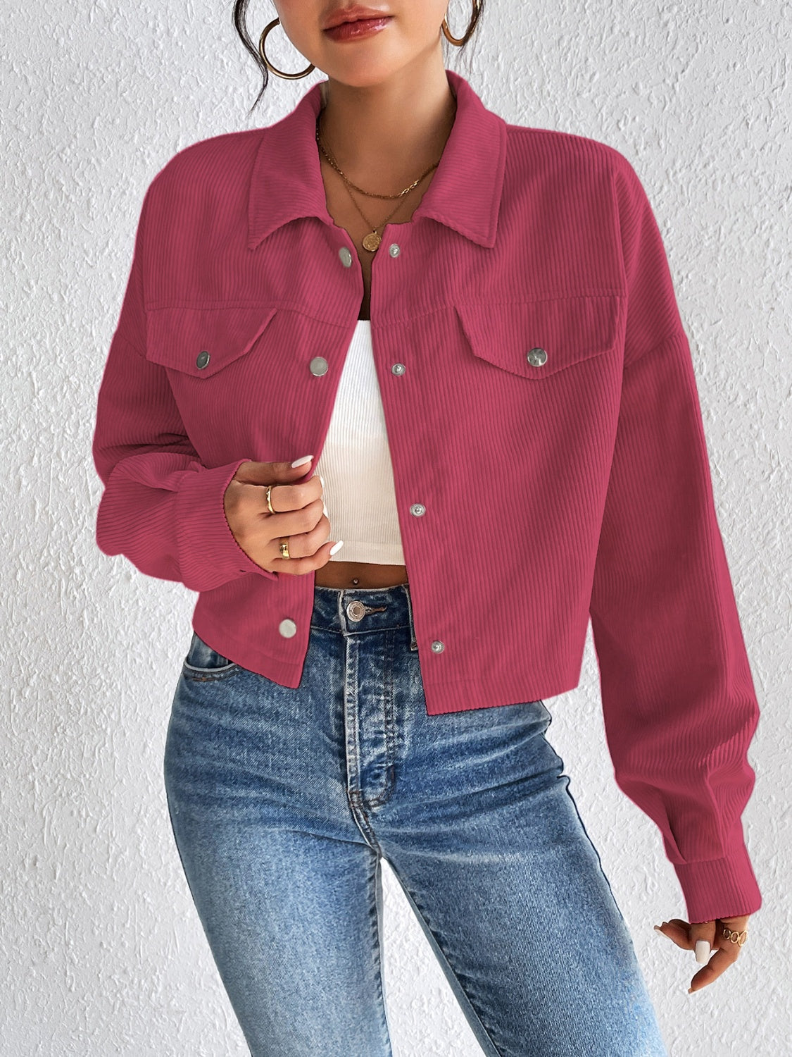 Constance® | Long sleeve jacket with snap fastening