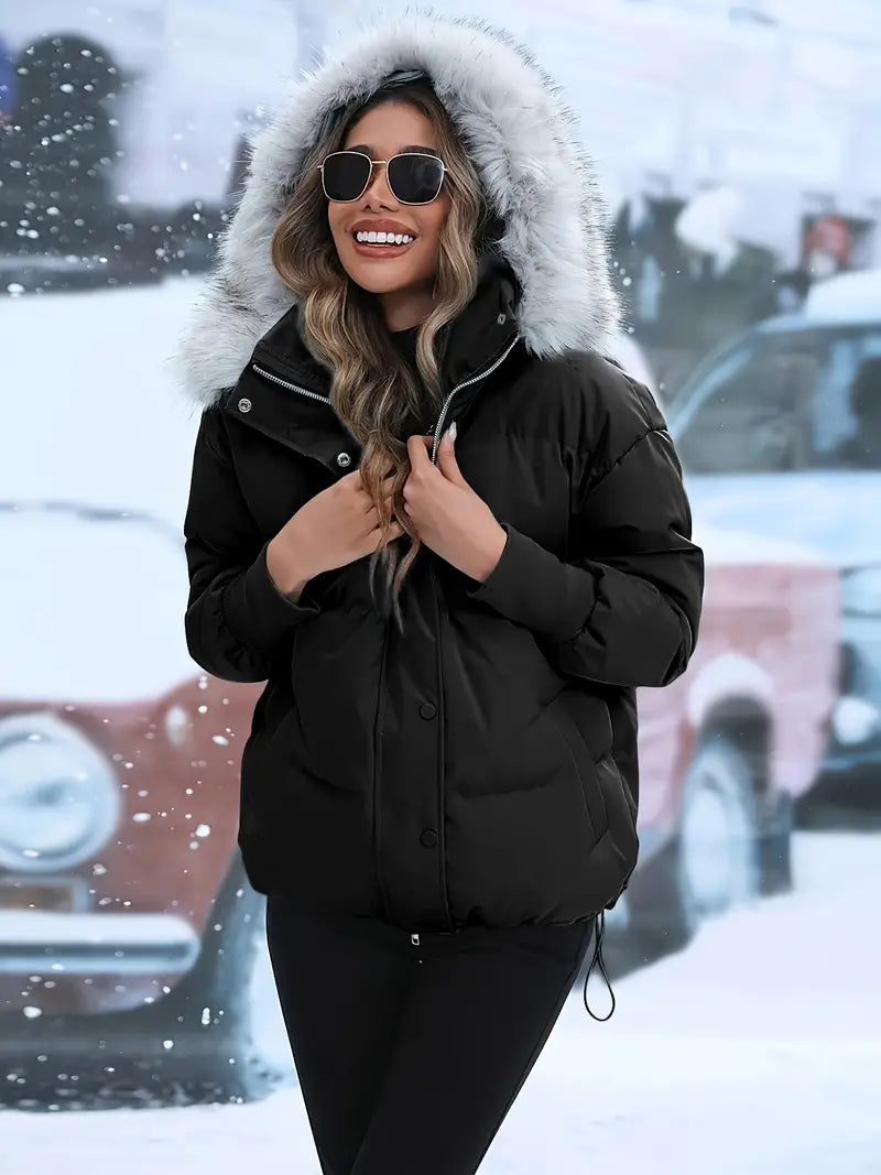 Azucena® | Cozy jacket with zip and hood