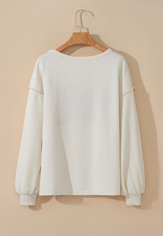 Brenda® | Long sleeve sweatshirt with a color block design