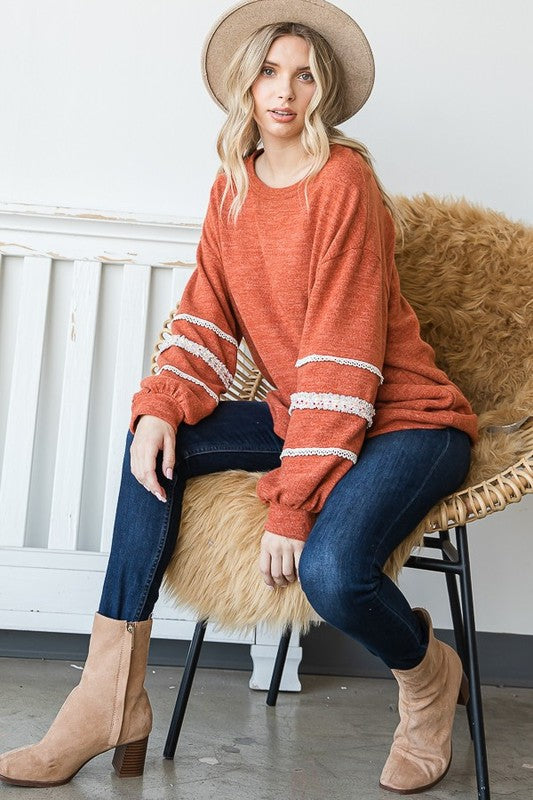 Aurora® | SLEEVES WITH TWEED TRIM TUNIC