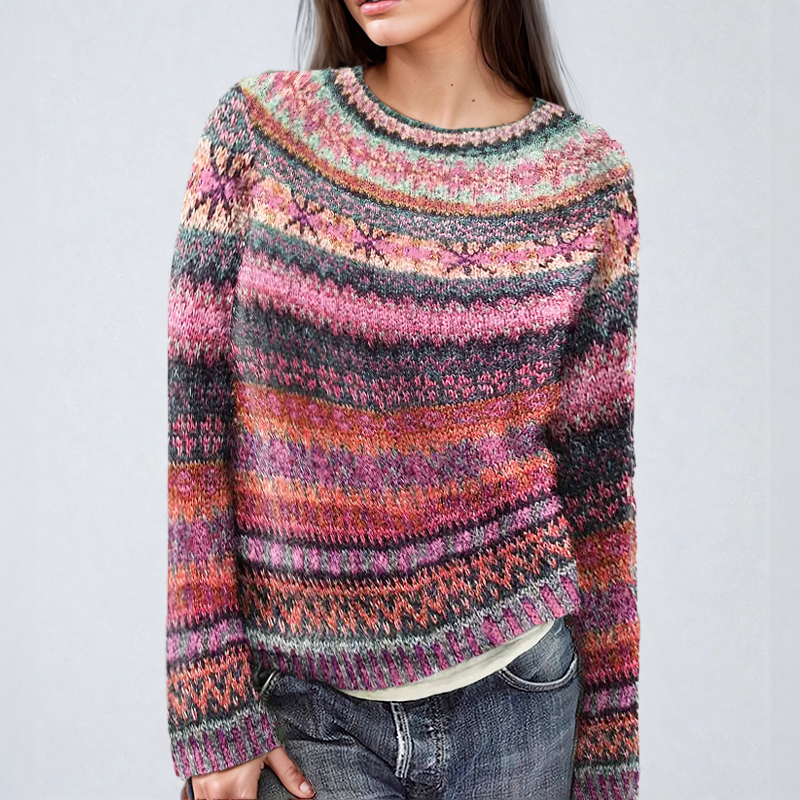 Chloe® | Colorful striped knit sweater
