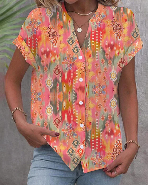 Brout® | Women'S Party Blouse Short Sleeve