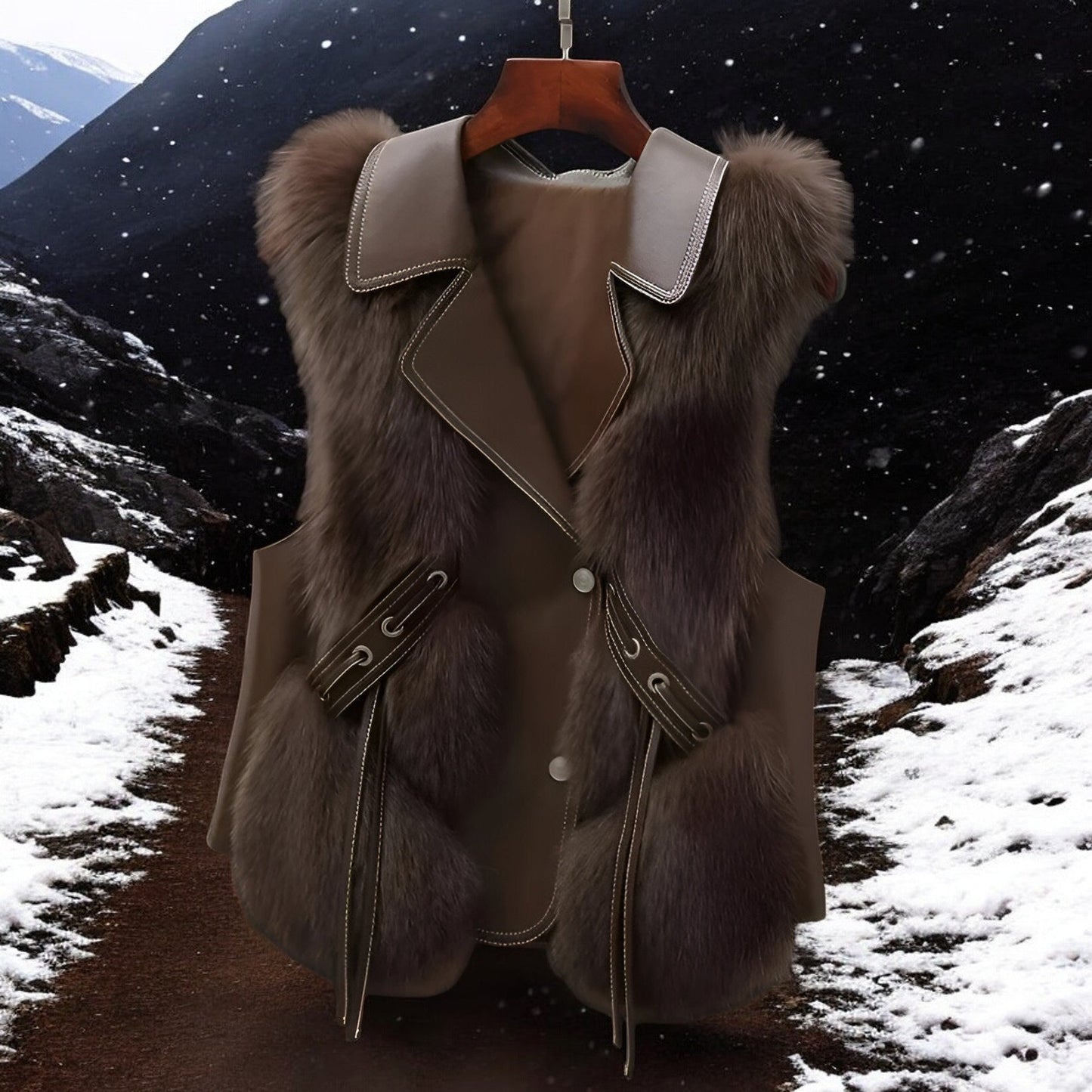 Cornelia® | Arctic fur vest