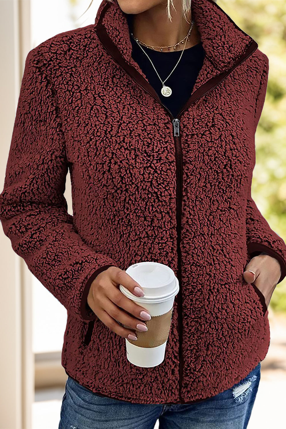 Doris® | Turtleneck jacket with zip and pockets