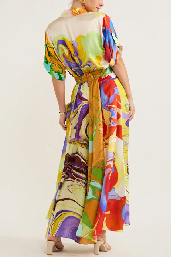 Cinthia® | Silk skirt and skirt in multi
