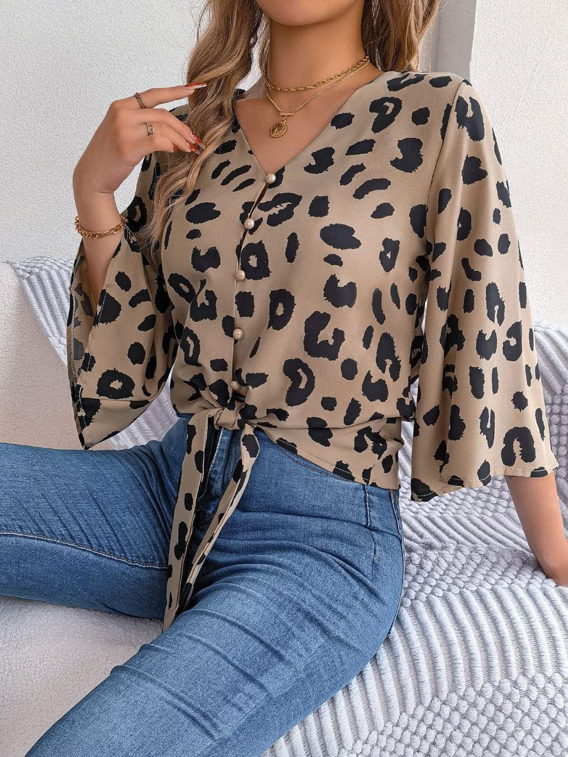 Brienna® | Women'S Animal Print Blouse