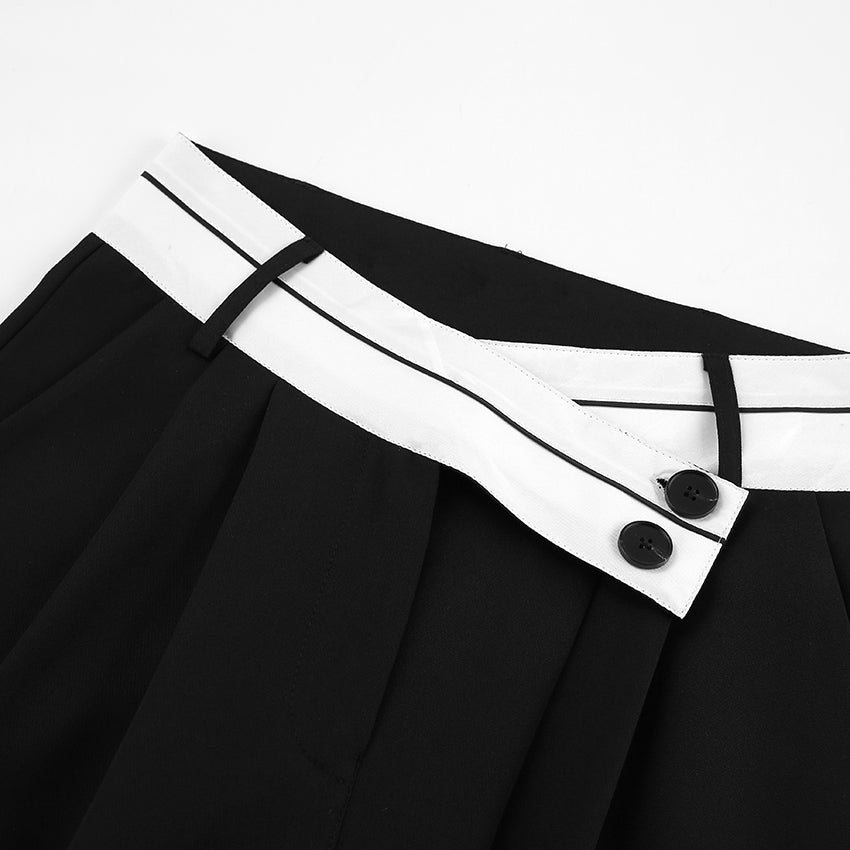 Dolores® | Wide trousers with an asymmetric waist belt