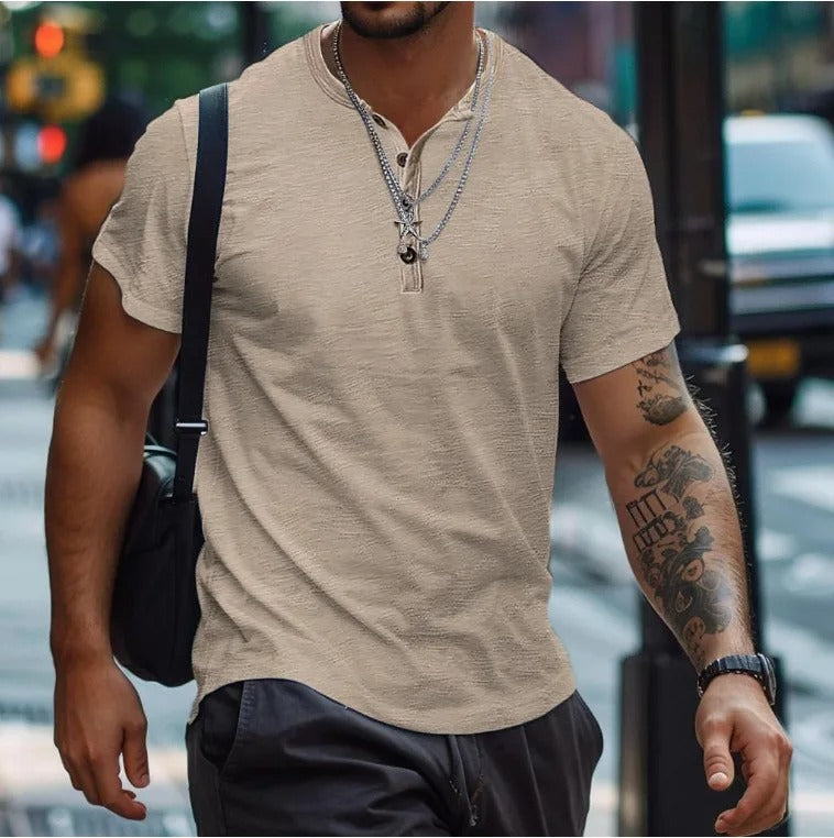 Clinton | Classic Crew Neck T-Shirt in Solid Colors