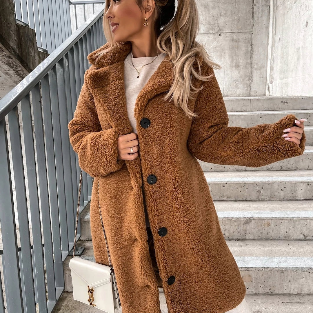 Keira | Women's Oversized Long Teddy Coat
