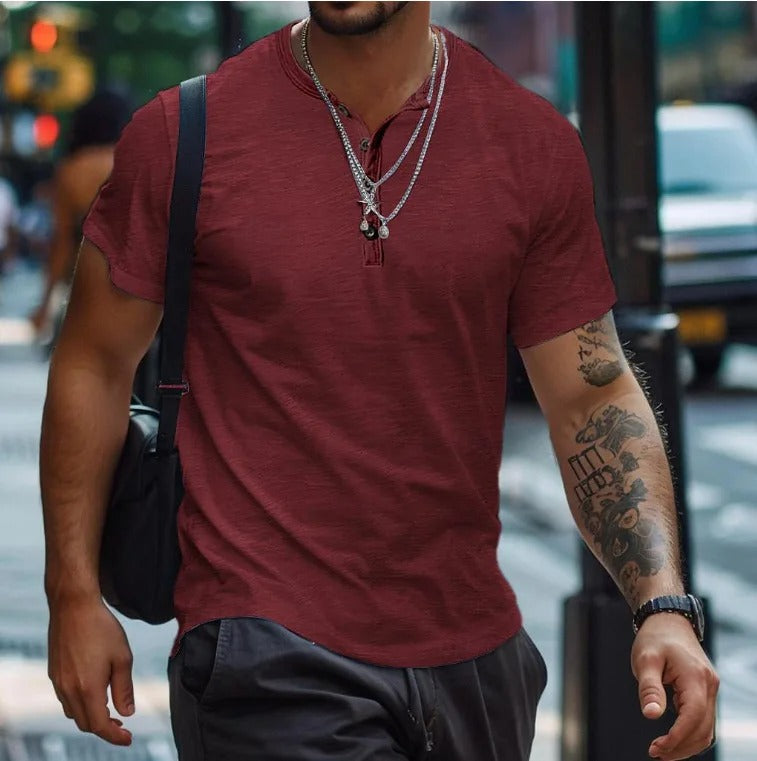Clinton | Classic Crew Neck T-Shirt in Solid Colors