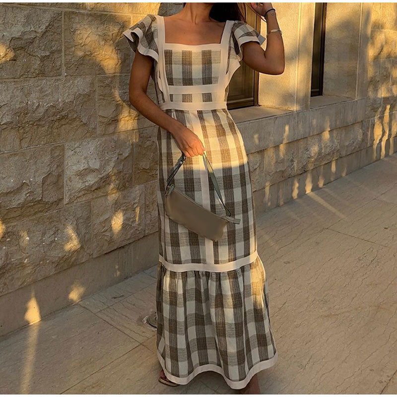 Alina® | Elegant checked dress