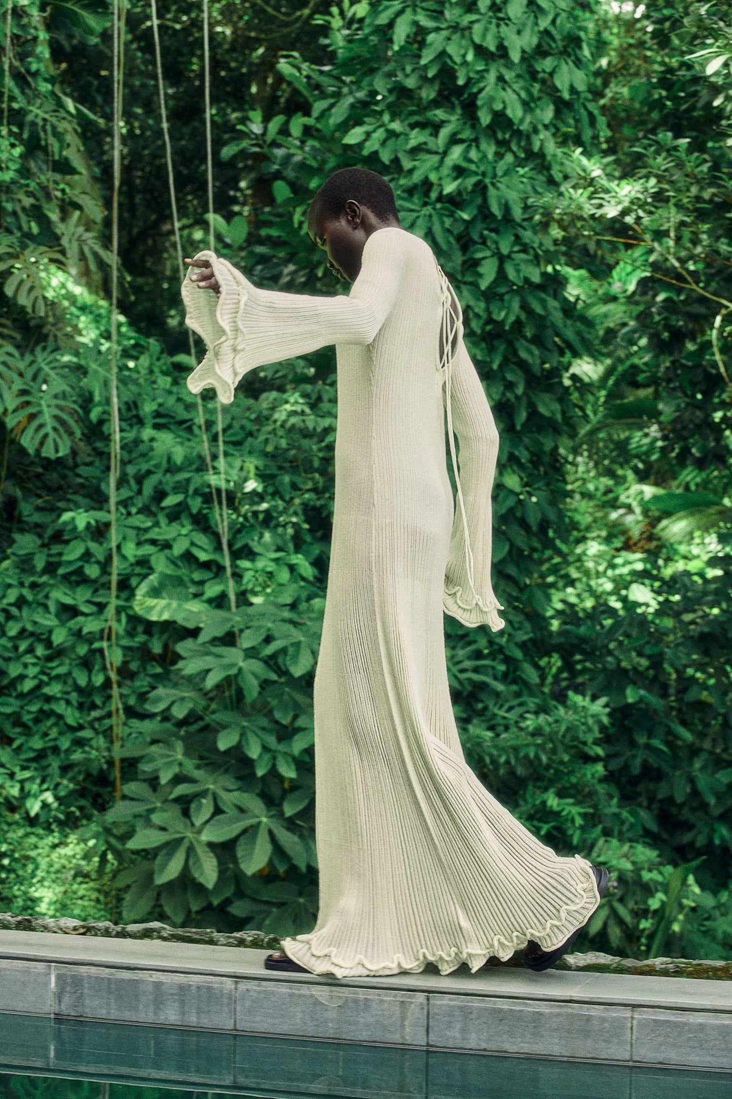 Eira® | Long fine knit dress
