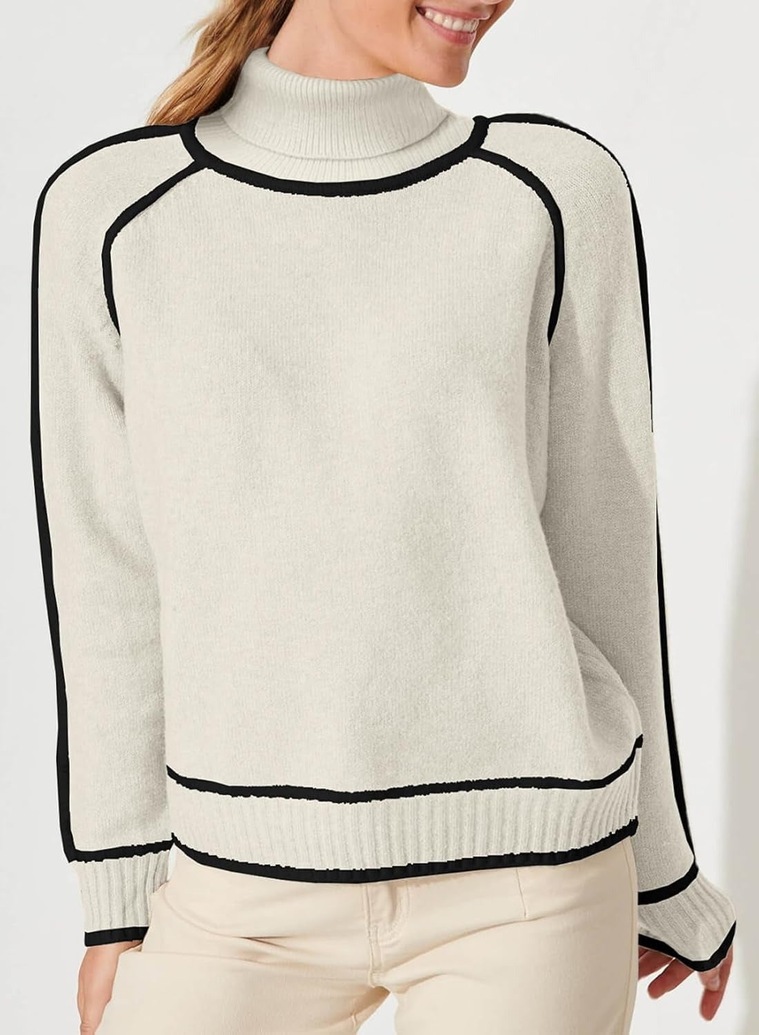 Cecilia® | High collar women's fashion knitted top autumn winter
