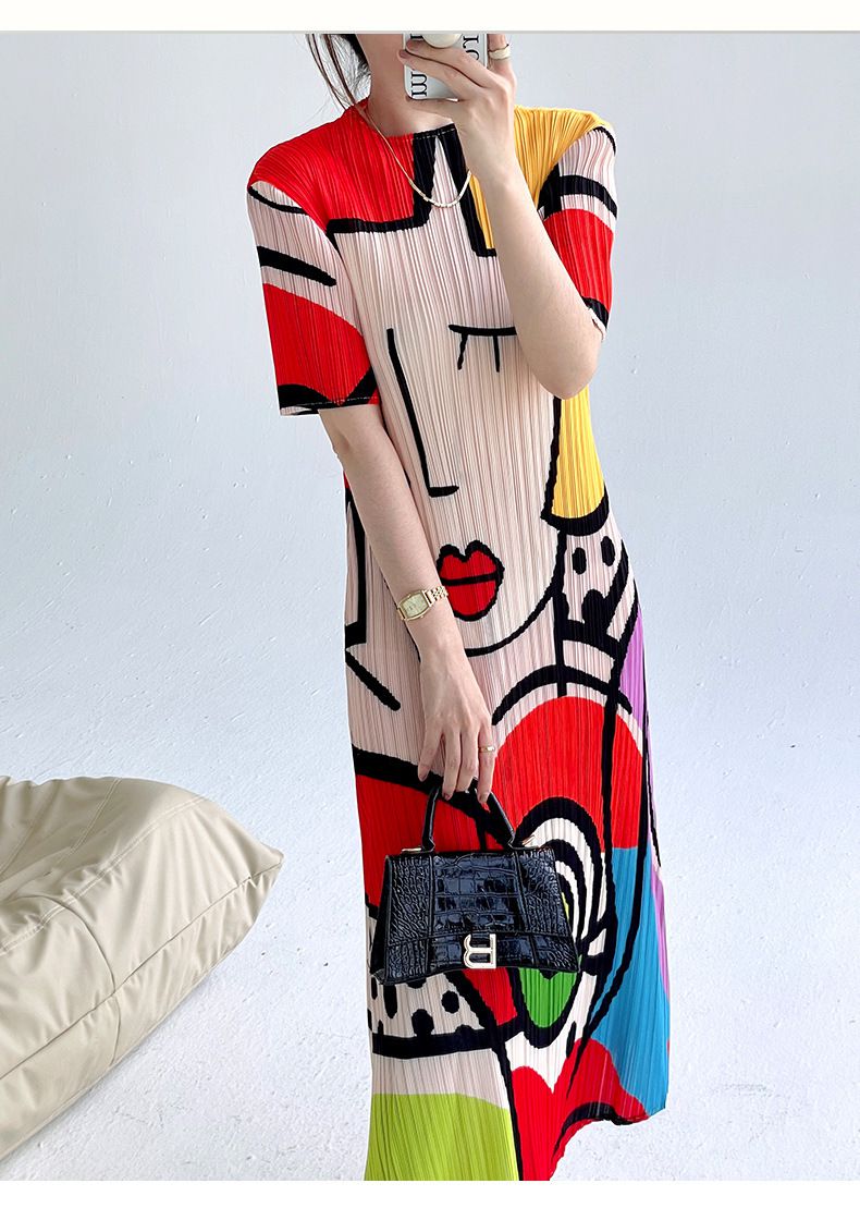 Andrea® | Chictoon Pleated Elegance Dress