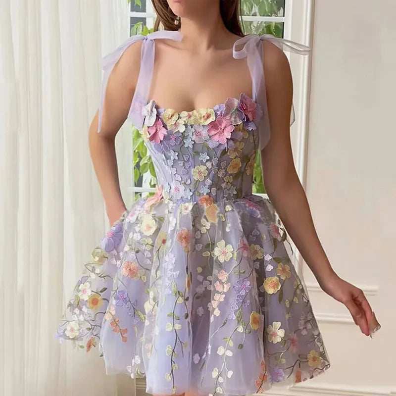 Daniela® | Cocktail Dress With Floral Appliqu��s