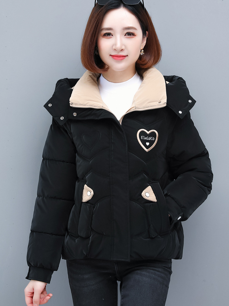 Women’s Padded Coat – Quilted Design – Relaxed Fit – Hip Length – Detachable Hood