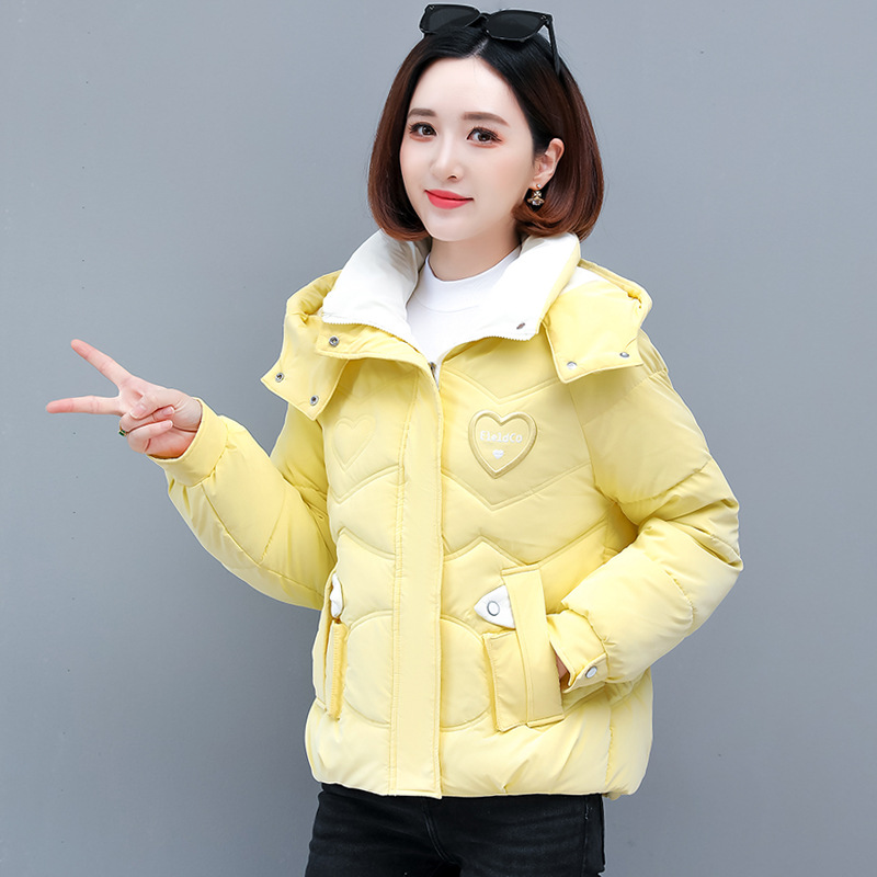 Women’s Padded Coat – Quilted Design – Relaxed Fit – Hip Length – Detachable Hood