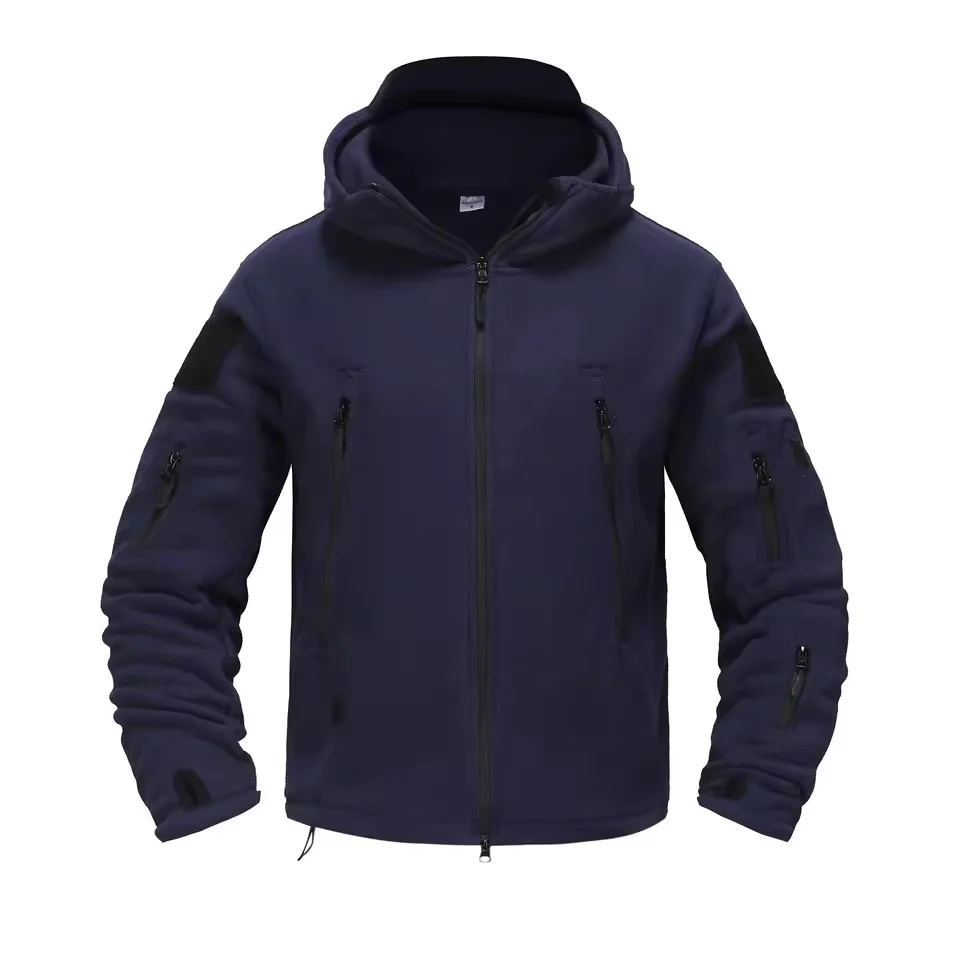 Men’s Fleece Jacket – Hooded – Regular Fit – Full Zip – Thermal