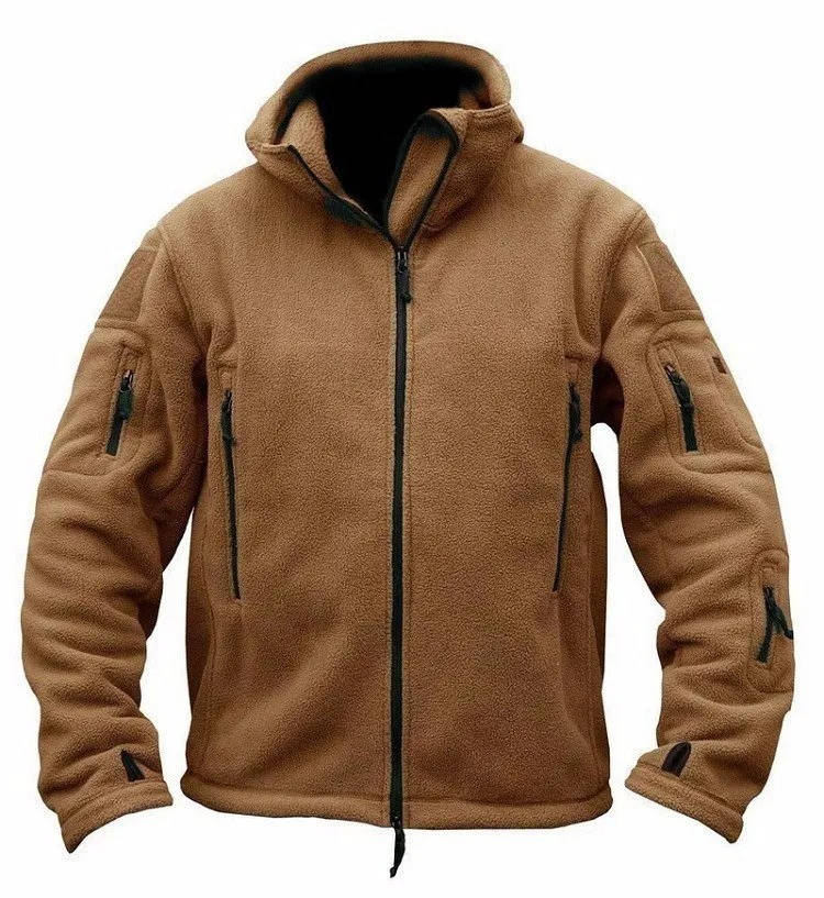 Men’s Fleece Jacket – Hooded – Regular Fit – Full Zip – Thermal