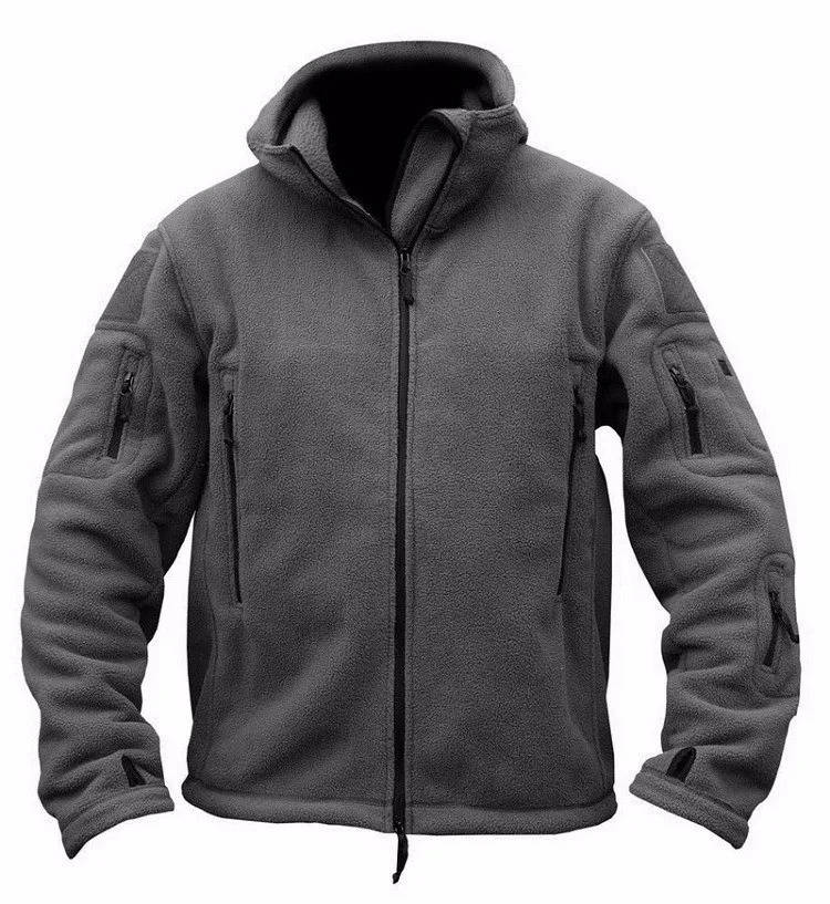 Men’s Fleece Jacket – Hooded – Regular Fit – Full Zip – Thermal
