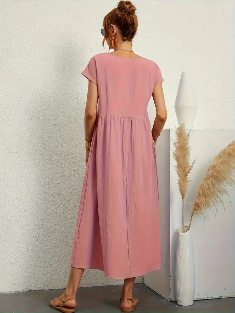 Cecilia® | Premium Linen Pocket Dress