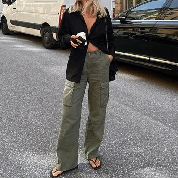 Beileag® | High-Waisted Cargo Jeans For Women