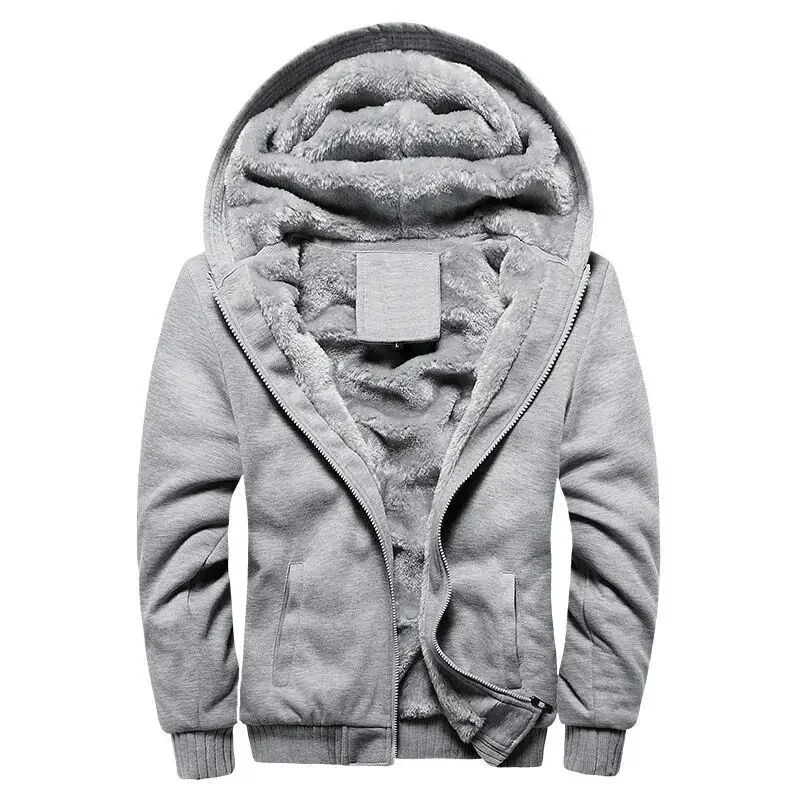 Men’s Hooded Jacket – Plush Lined – Cotton Blend – Full Zip – Regular Fit Casual Wear