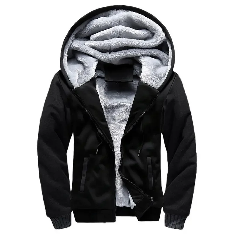 Men’s Hooded Jacket – Plush Lined – Cotton Blend – Full Zip – Regular Fit Casual Wear