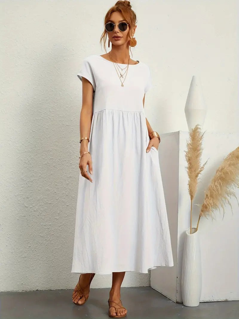 Cecilia® | Premium Linen Pocket Dress
