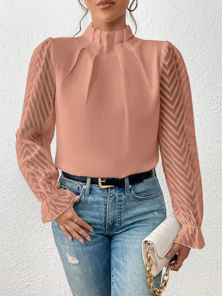 Arpina® | Elegant Top With Ruffle Sleeves