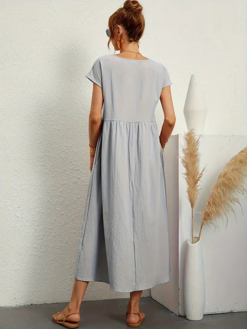 Cecilia® | Premium Linen Pocket Dress