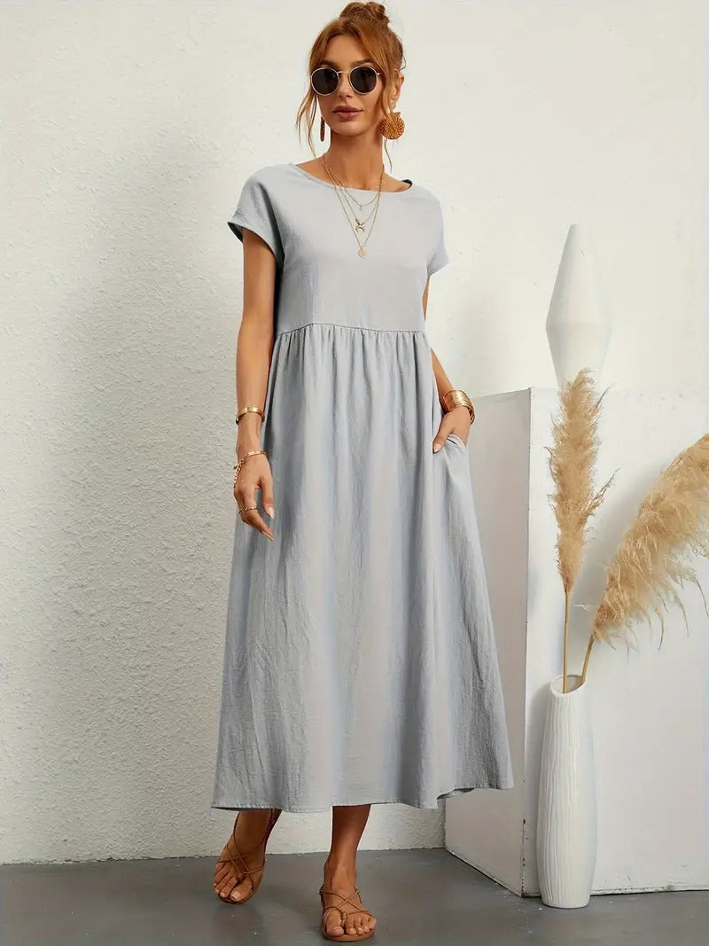 Cecilia® | Premium Linen Pocket Dress