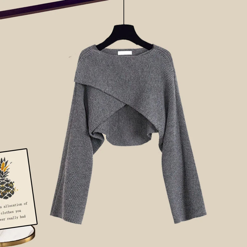 Elda® | Cashmere Long Sleeve Three-Piece Set