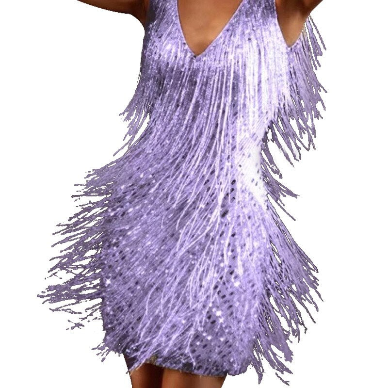 Delilah® | Sparkling tassel dress, party dress for women