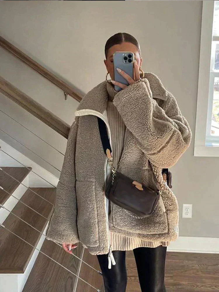 Eduarda | Cozy cotton teddy jacket