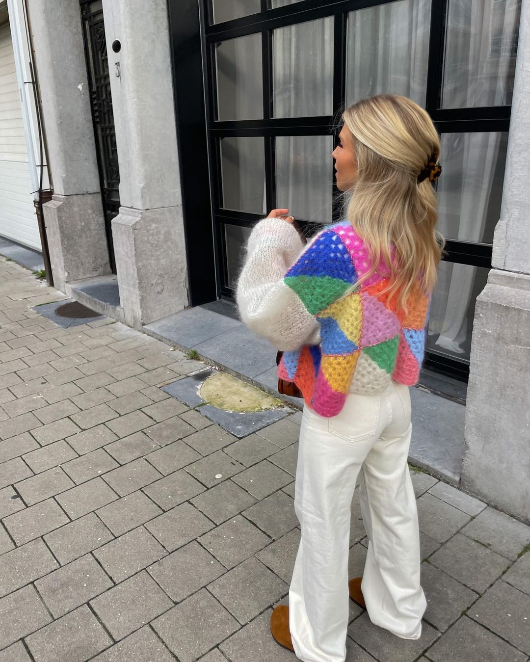 Amelia® | Colorful Patchwork Cardigan