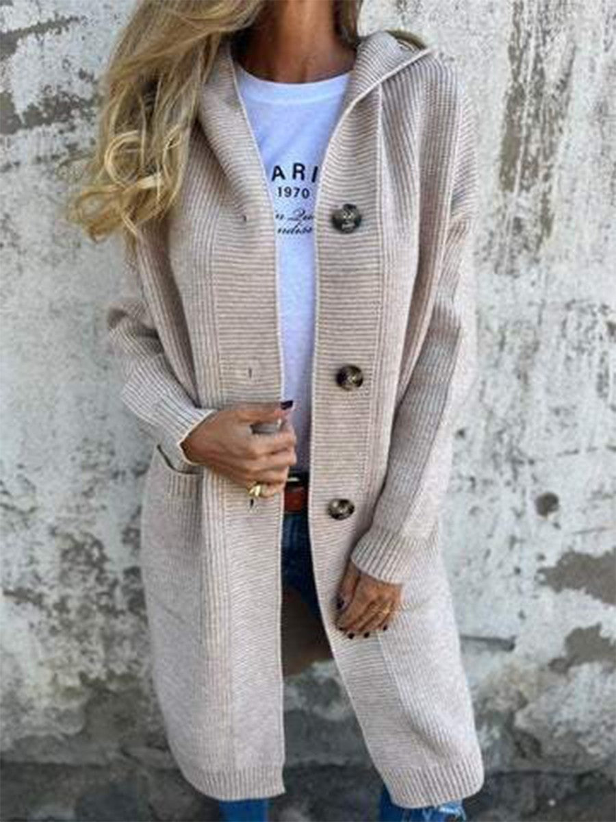 Josephine | Women's Long Hooded Cardigan