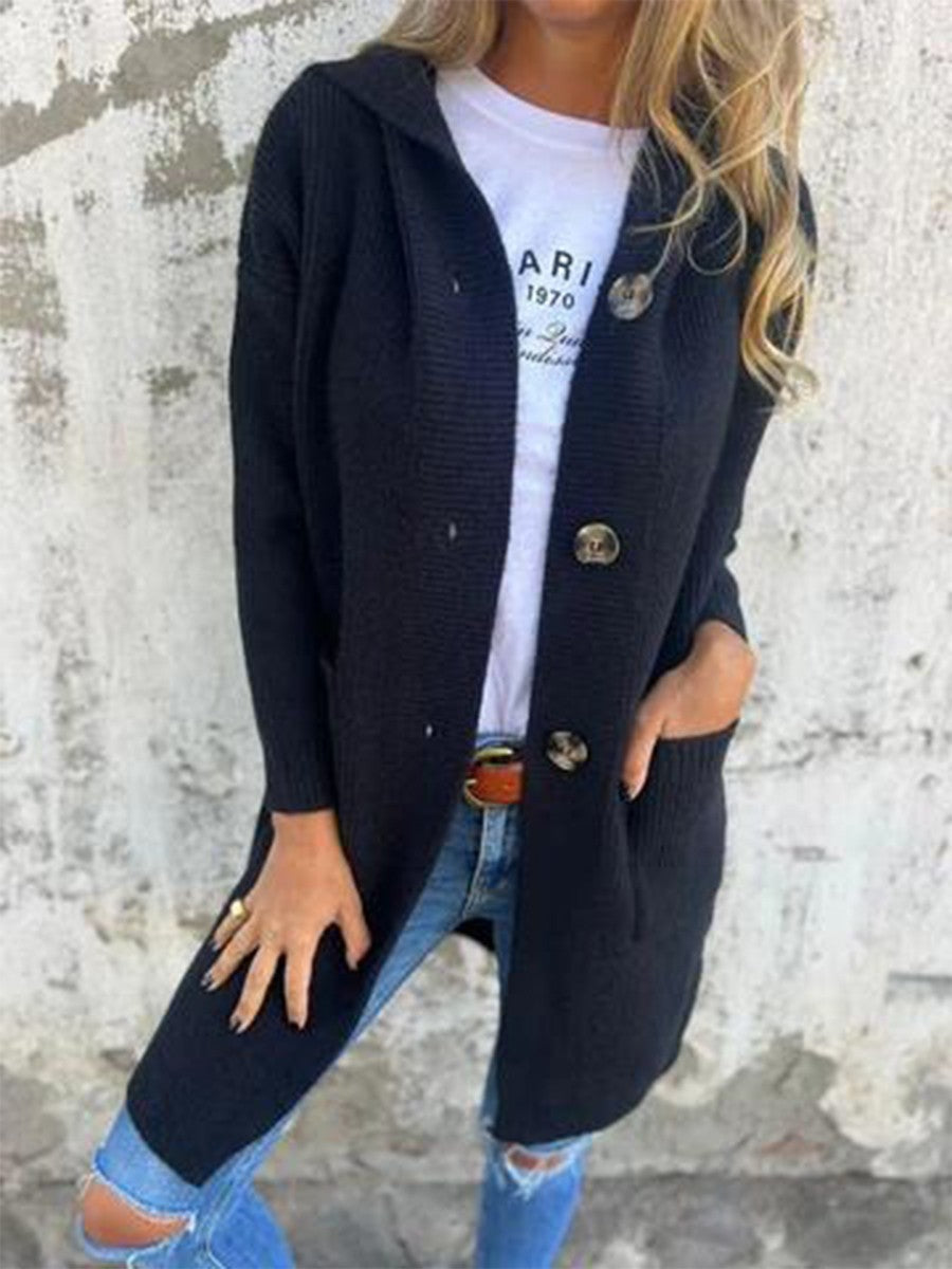 Josephine | Women's Long Hooded Cardigan