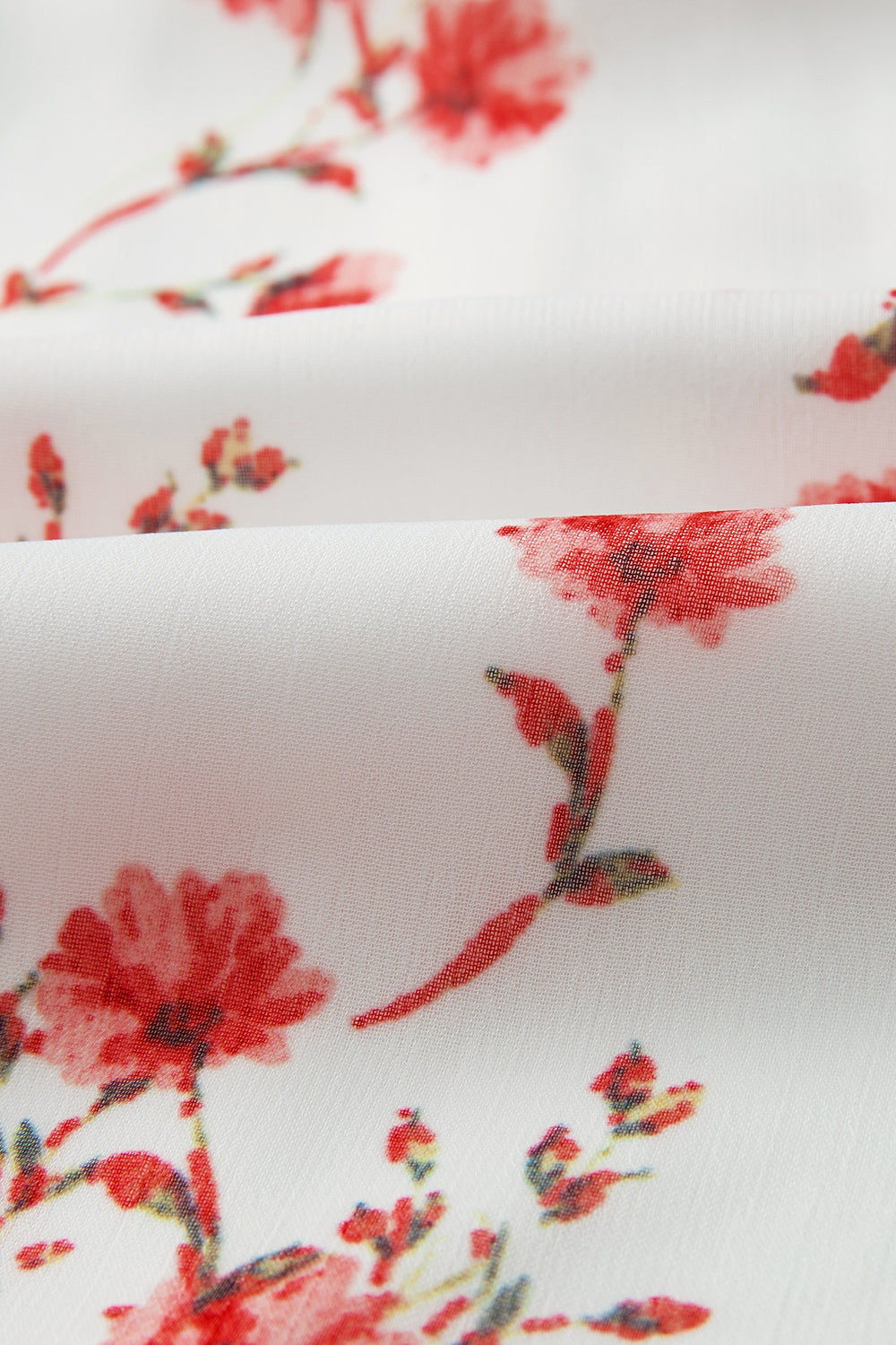 Barbara® | Smocked, off-the-shoulder blouse with flounced sleeves and a floral pattern