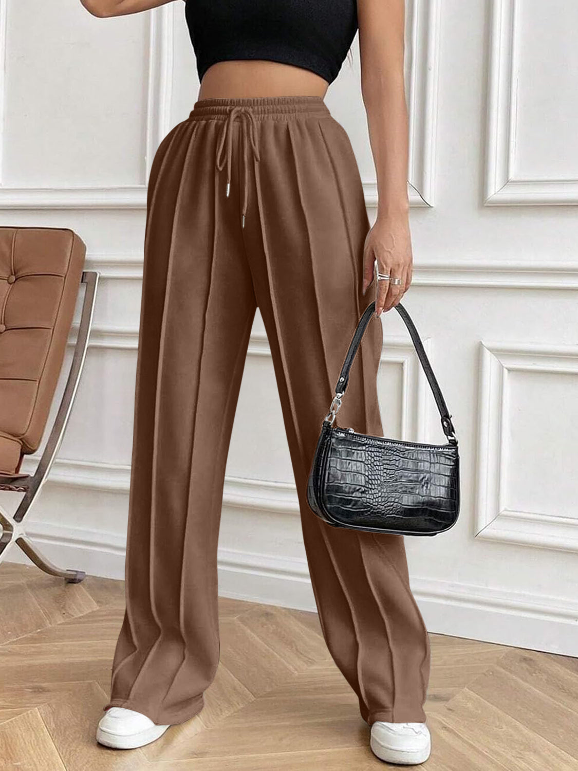 Amelia® | Pants with drawstring and elastic waistband and pockets