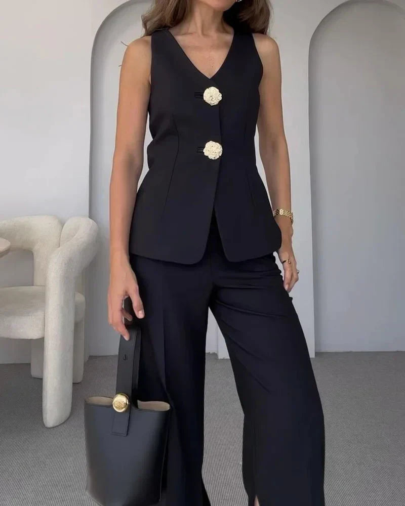 Blanca® | Stylish sleeveless vest and suit set