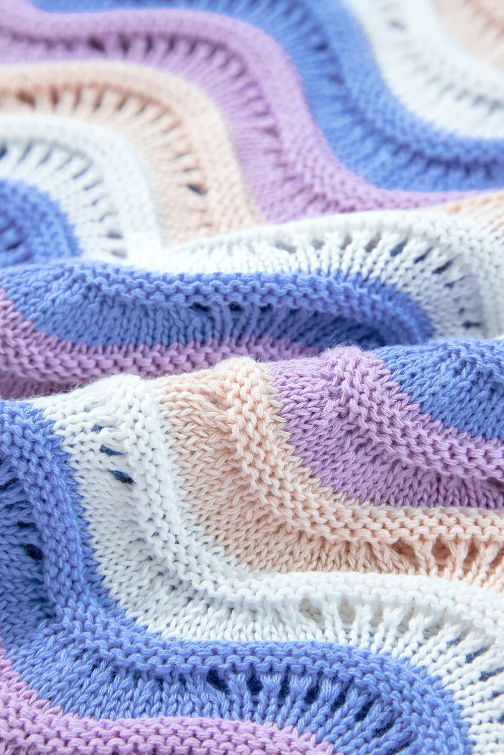 Elisa® | Long-sleeved sweater with contrasting wavy stripe