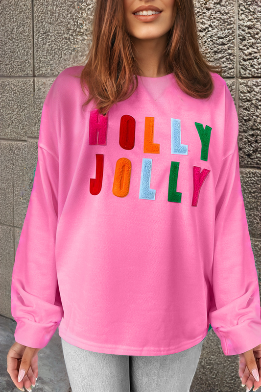 Elin® | Holly Jolly graphic long sleeve top