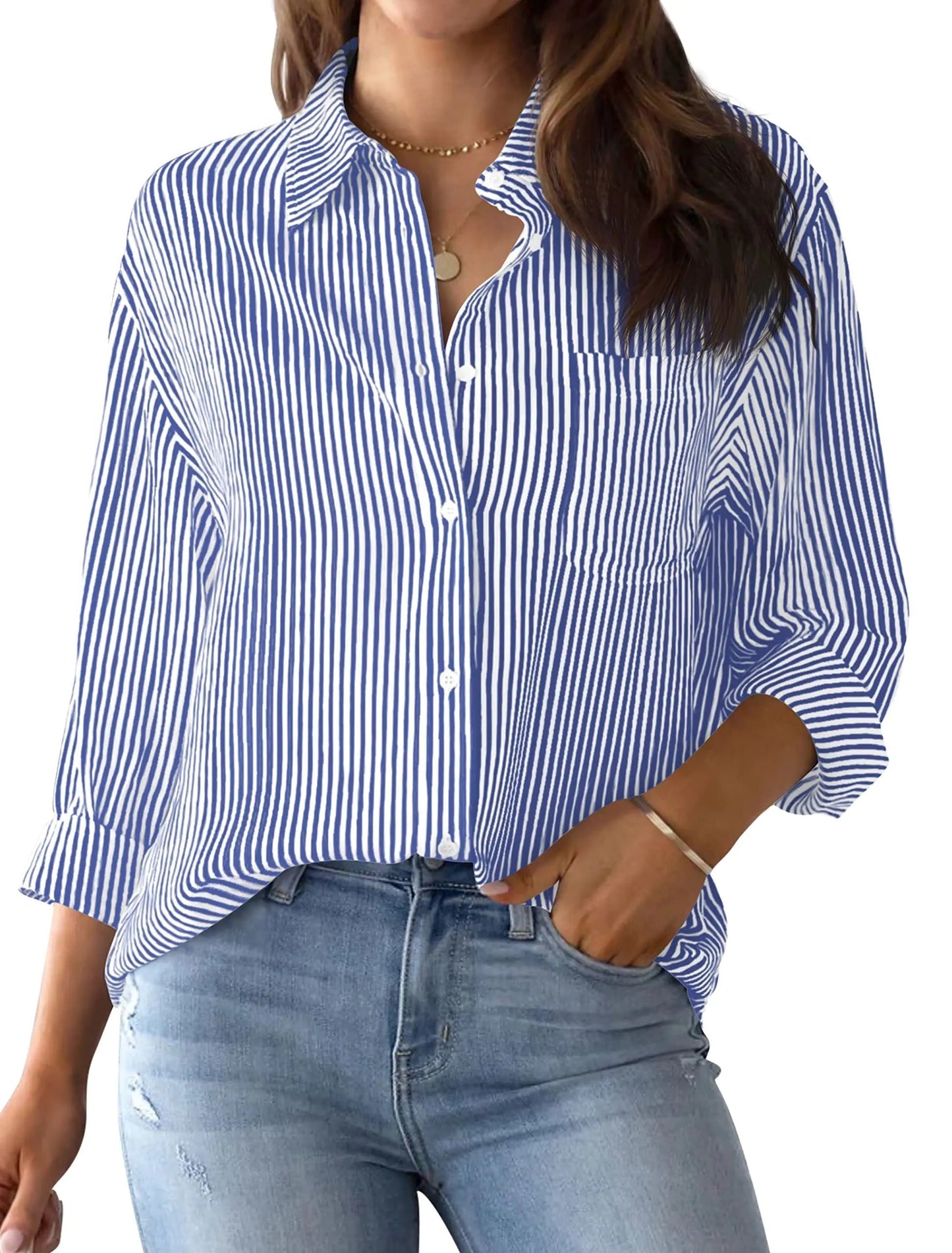 Broz® | Striped Office Blouse