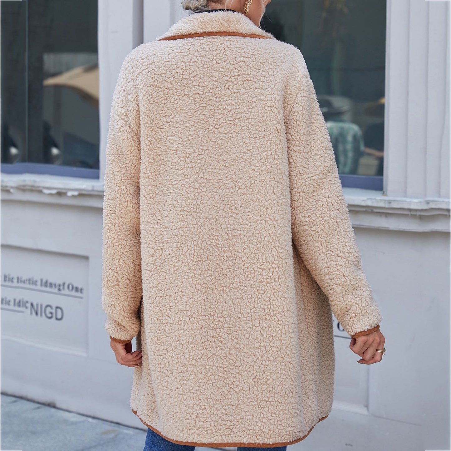 Angeline's® | Luxury velvet winter trench coat for women