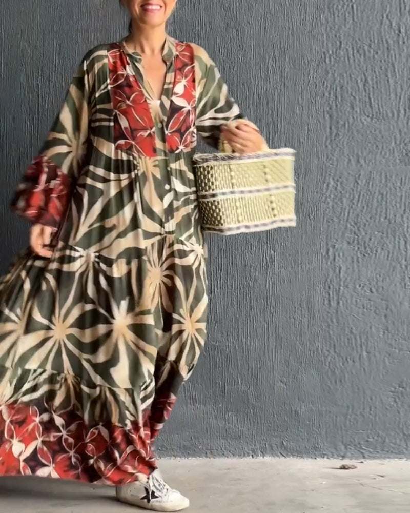 Blanca® | Loose, printed holiday dress