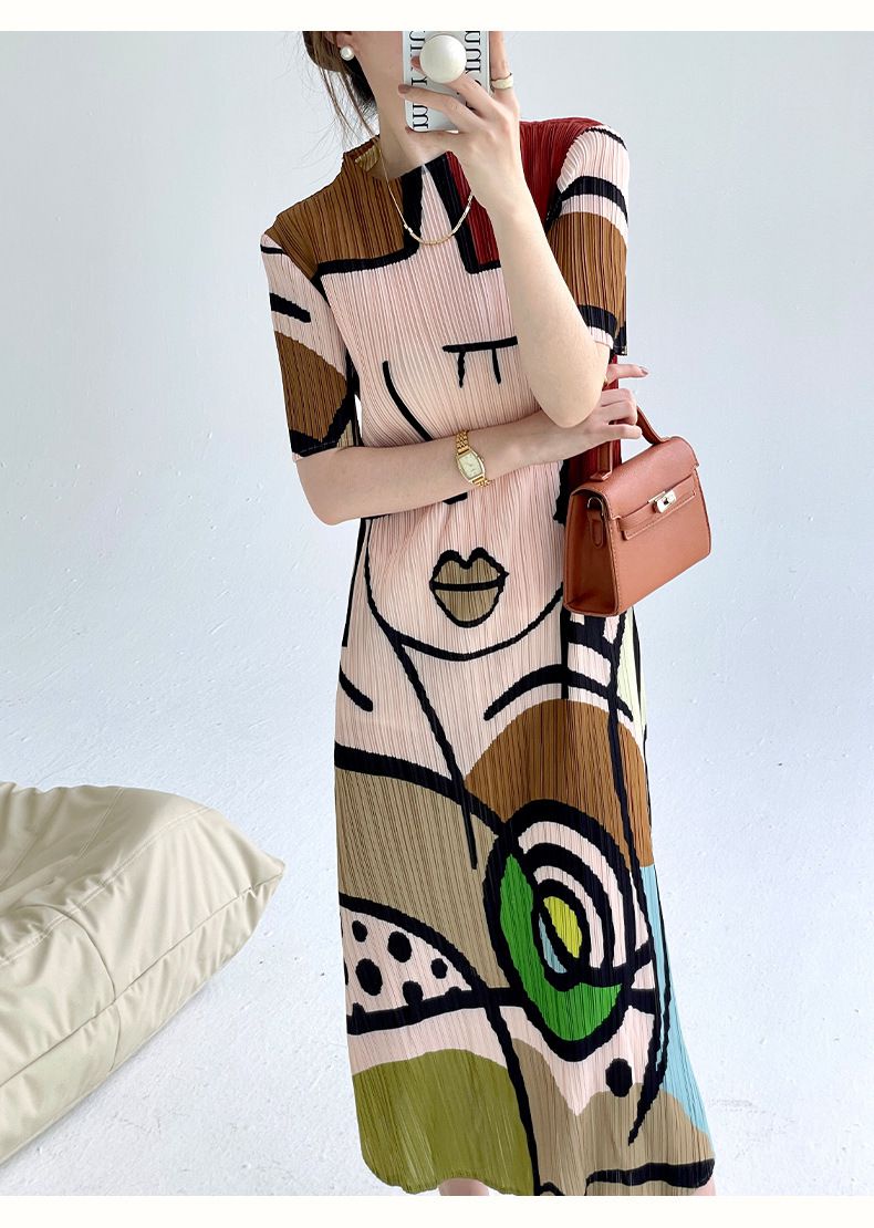Andrea® | Chictoon Pleated Elegance Dress