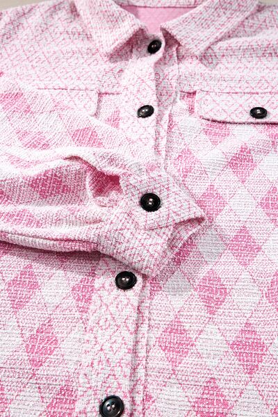 Bella® | Structured flap pocket jacket with geometric print