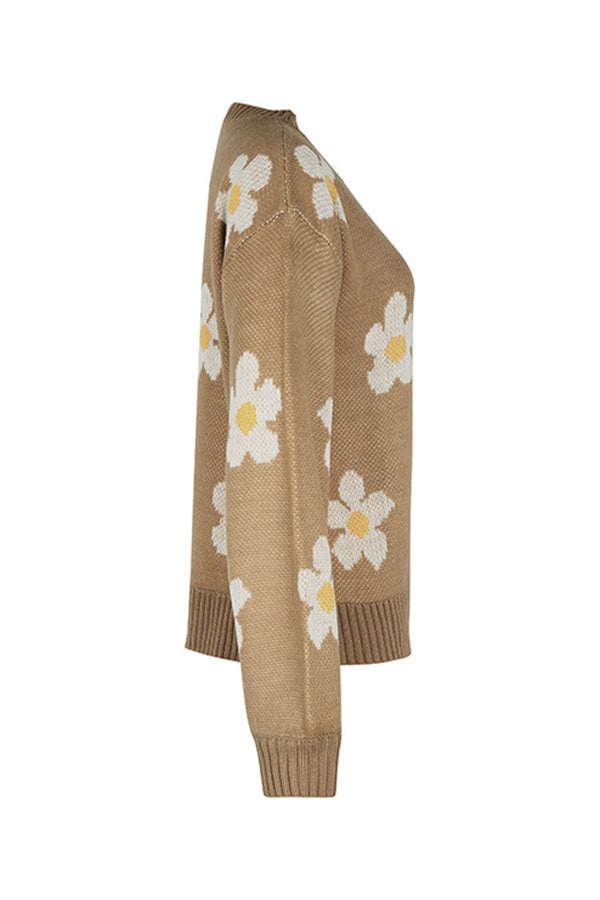 Celia® | New autumn and winter fashionable long-sleeved jacquard sweater