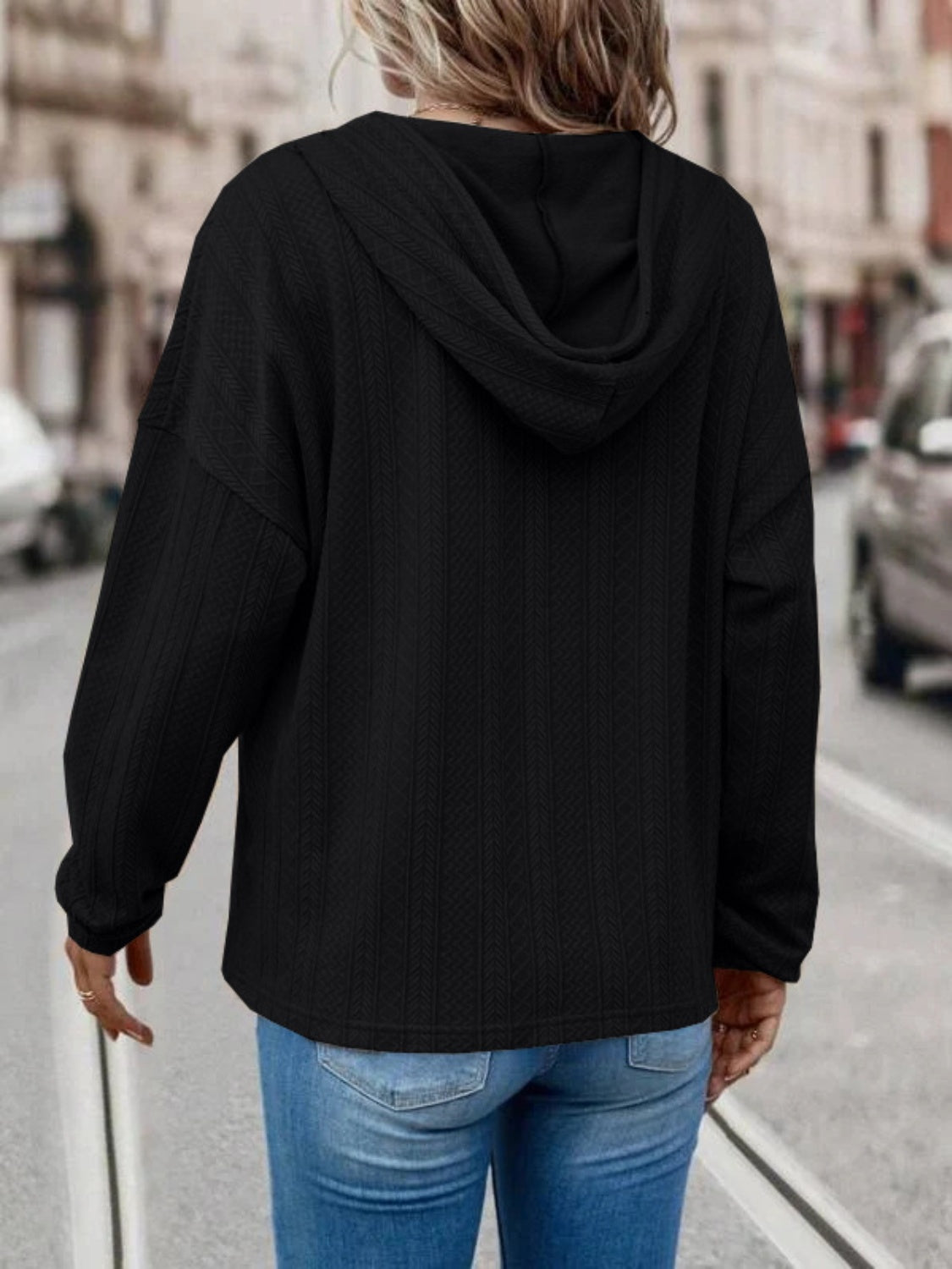 Carolina® | Long sleeve hoodie with drawstring and dropped shoulders